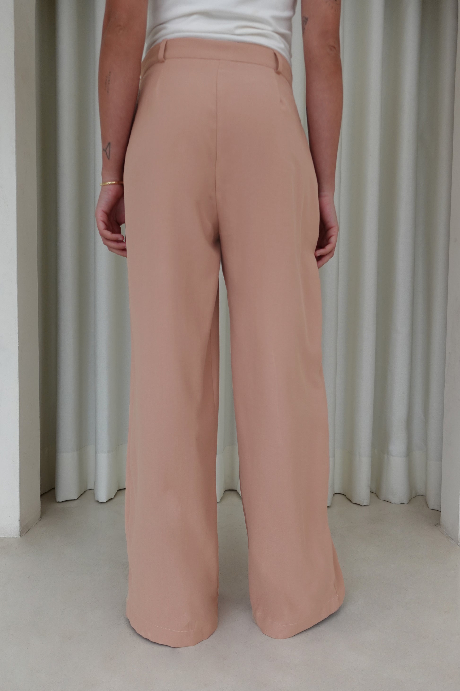 Pantalón sastre semicadera - Rosado