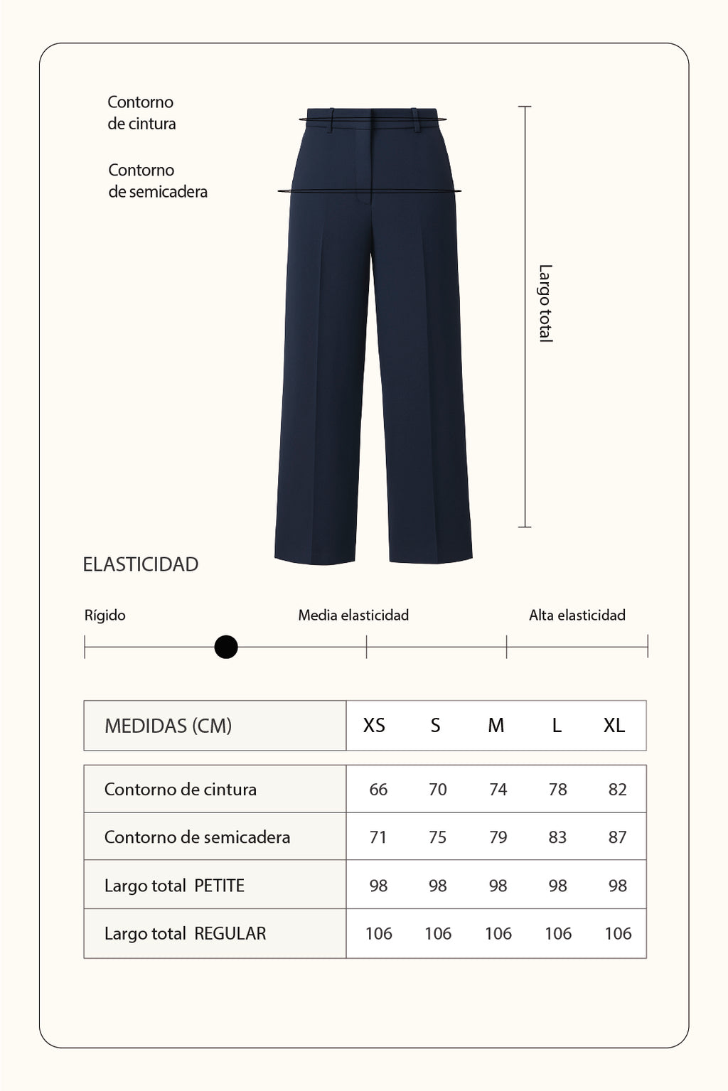 Pantalón sastre regulable - Azul