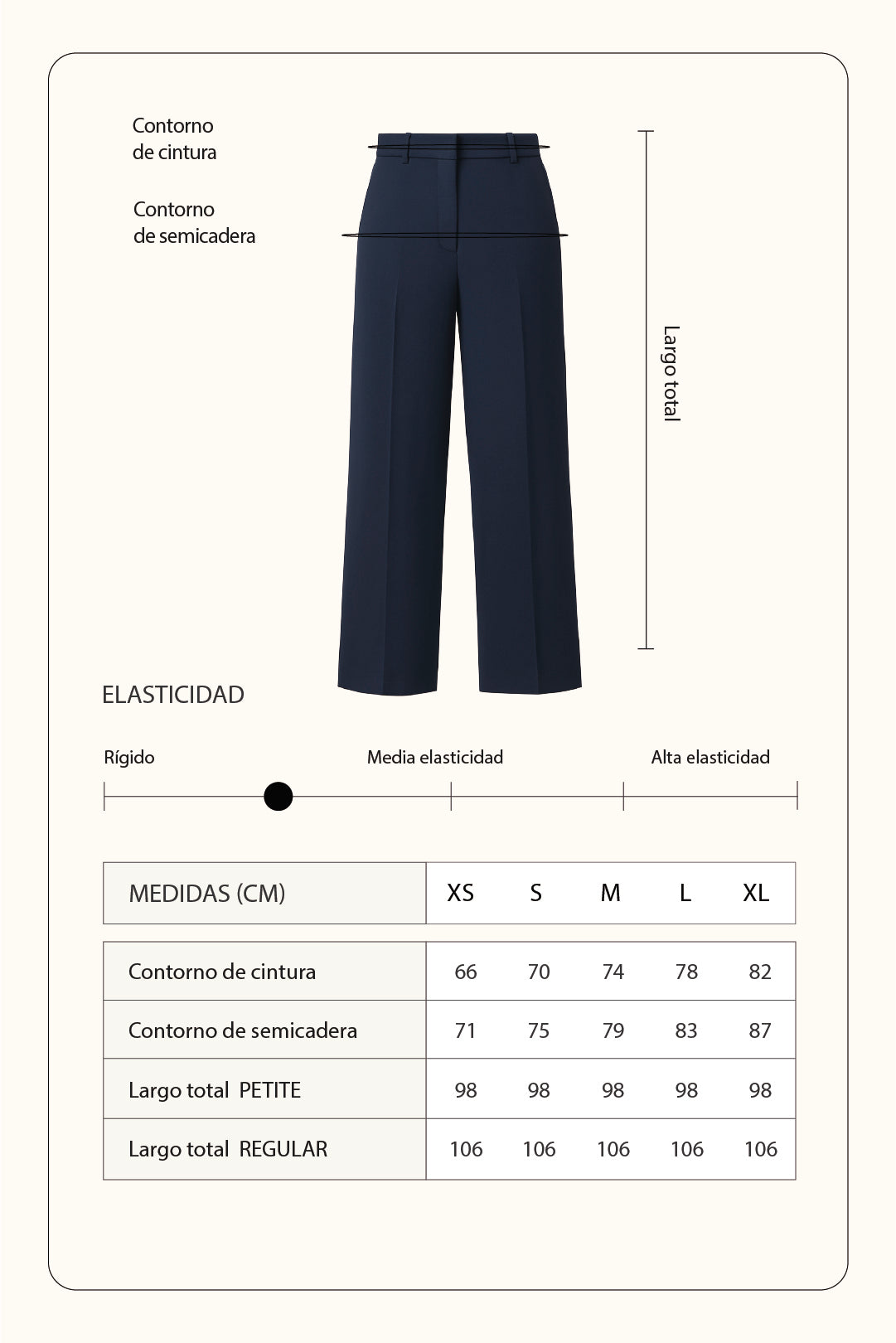 Pantalón sastre regulable - Azul