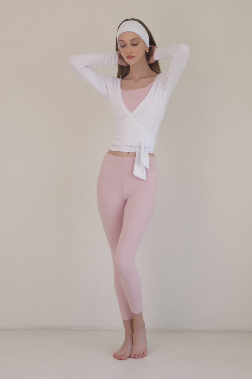 Pink pilates princess legging - Rosa nude