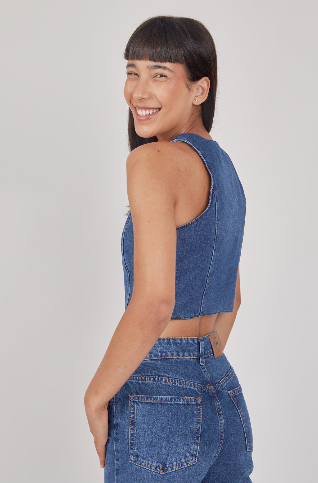 Chaleco denim - Azul